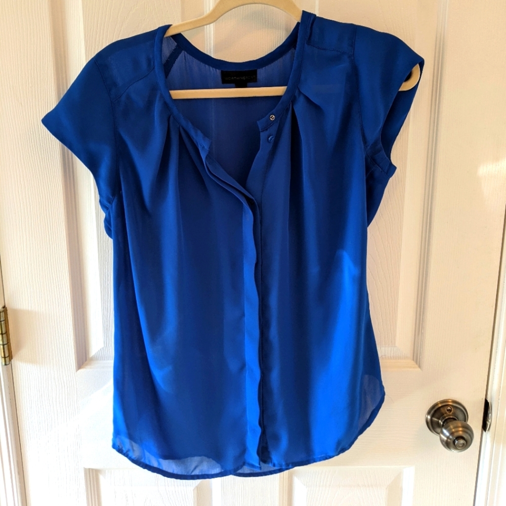 Royal Blue Blouse